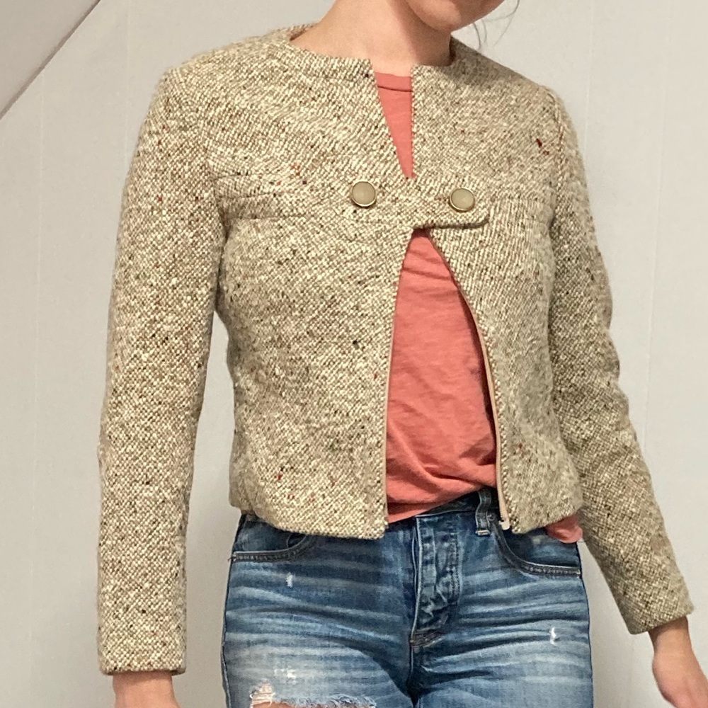 Vintage Tweed Jacket Pierre Cardin
